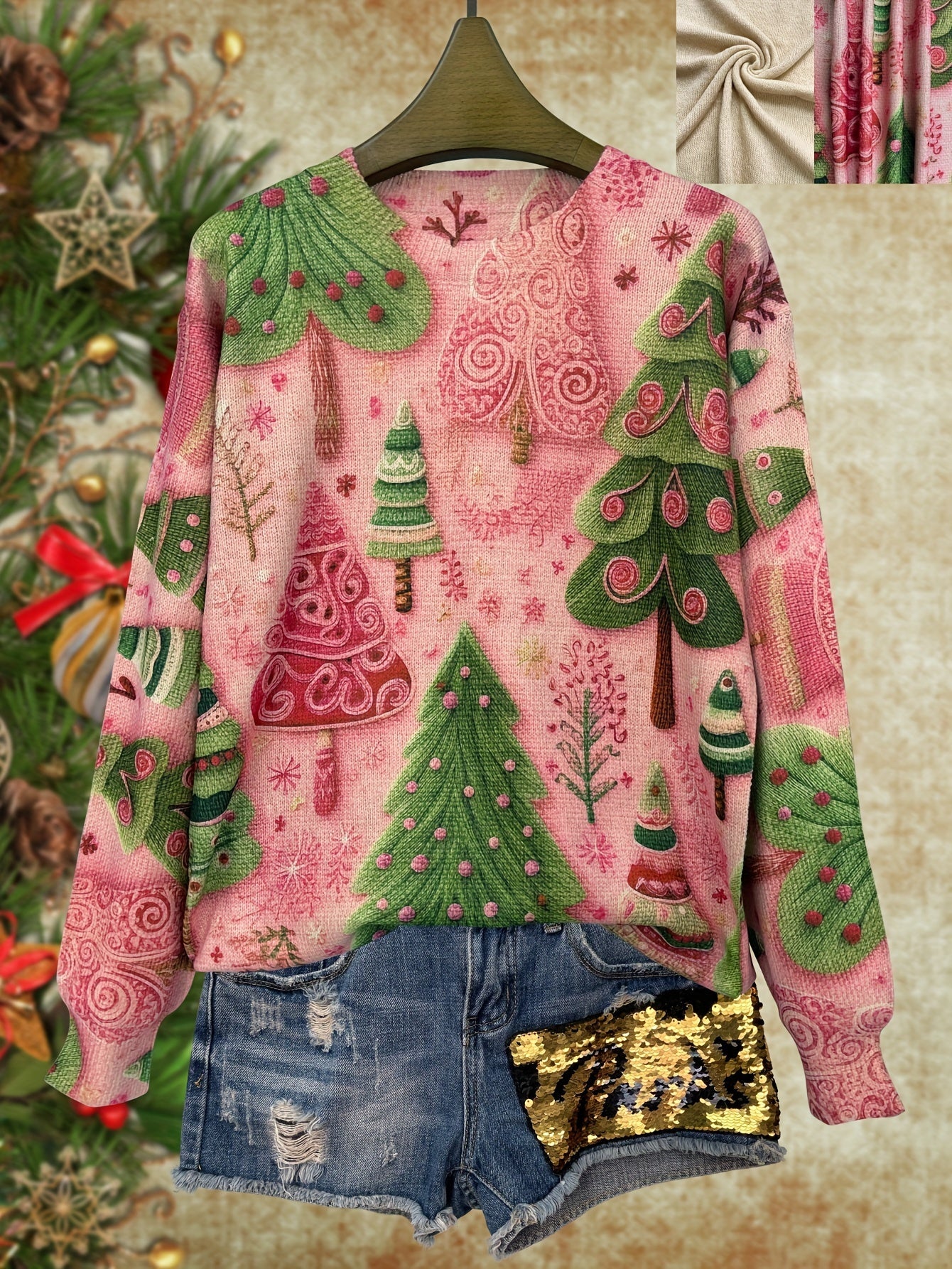 Lumachic Candy Tree Knit Sweater π