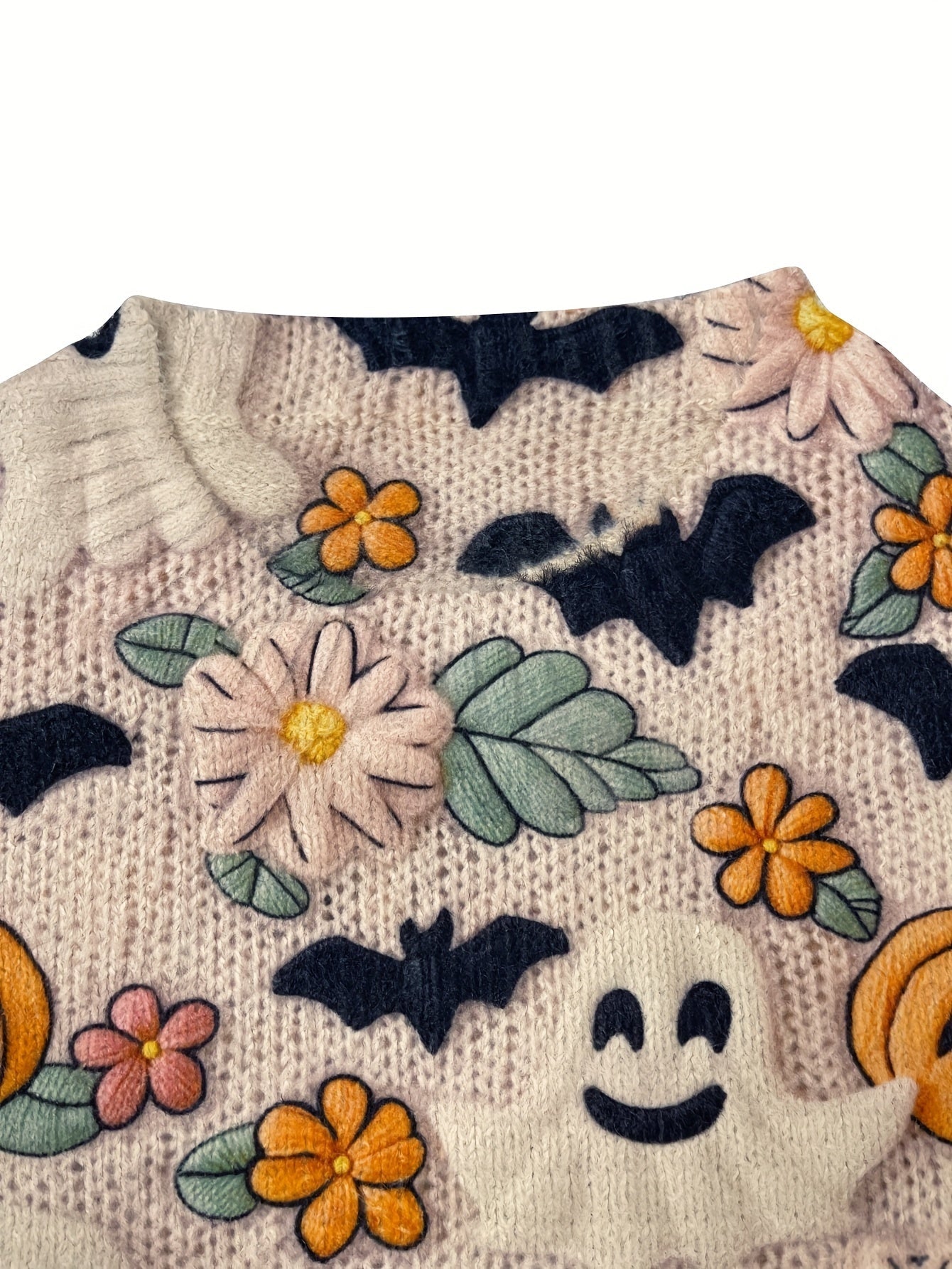 Lumachic Spooky Stitch Knit Sweater π»
