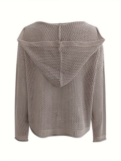 Lumachic Mesh Knit Hoodie