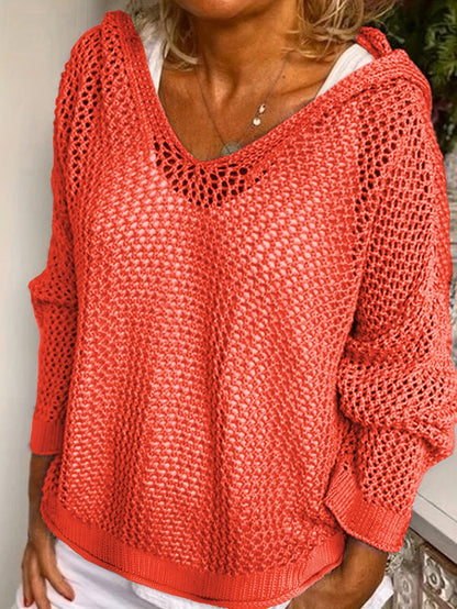 Lumachic Mesh Knit Hoodie