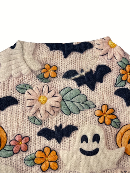 Lumachic Spooky Stitch Knit Sweater 👻