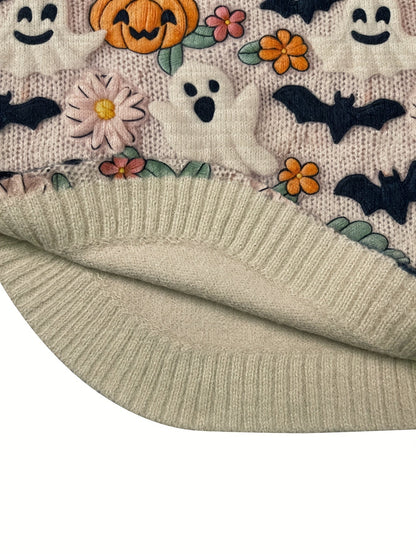 Lumachic Spooky Stitch Knit Sweater 👻